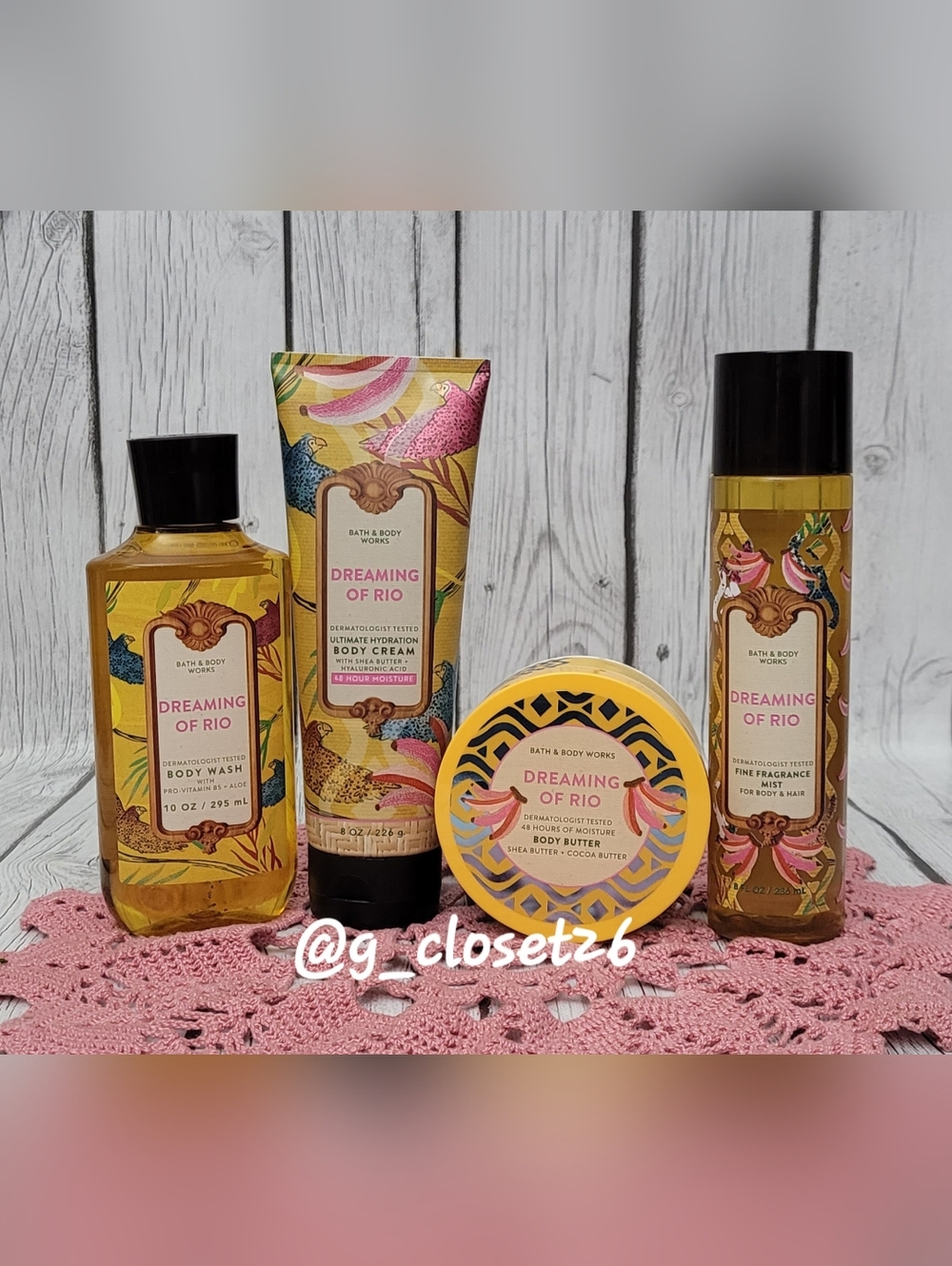 Dreaming of Rio by Bath & Body Works, 4pcs Set